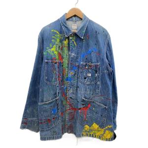 Lee◆60〜70s JELT DENIM/MRタグ/首振りボタン/カバーオール/42/デニム/IDG/91-J
