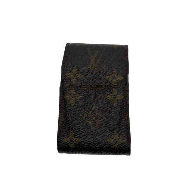 LOUIS VUITTON◆エテュイ・シガレット_モノグラム・キャンバス/PVC/BRW/メンズ//