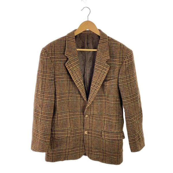 HARRIS TWEED◆テーラードジャケット/50/ウール/BRW/チェック
