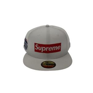 Supreme◆メッシュキャップ/7 5/8/WHT/メンズ/g2712022023