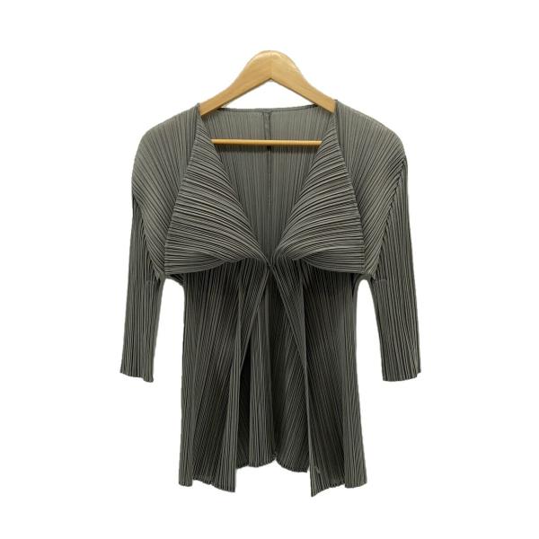 PLEATS PLEASE ISSEY MIYAKE◆プリーツプリーズイッセイミヤケ/カーディガン/...