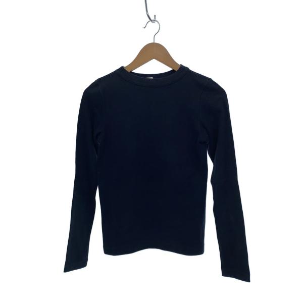 AURALEE◆長袖Tシャツ/1/コットン/BLK