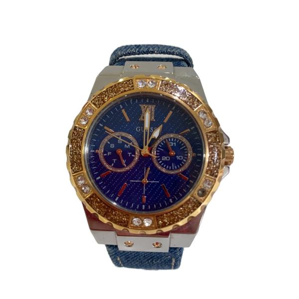 GUESS◆ライムライト/ユニセックス腕時計/クォーツ腕時計/アナログ/--/BLU/BLU/W07...