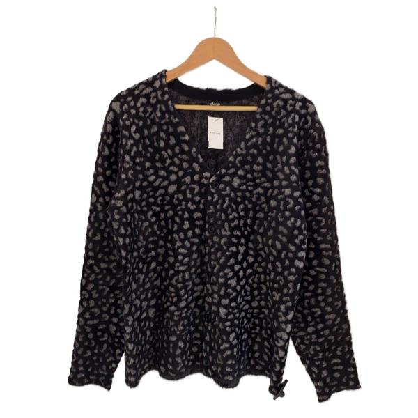 glamb◆Fuzzy Leopard Cardigan/カーディガン(厚手)/S/レーヨン/マルチ...