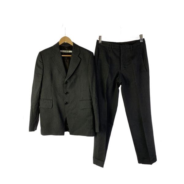 DIRK BIKKEMBERGS◆スーツ/48/ウール/GRY/ヘリンボーン