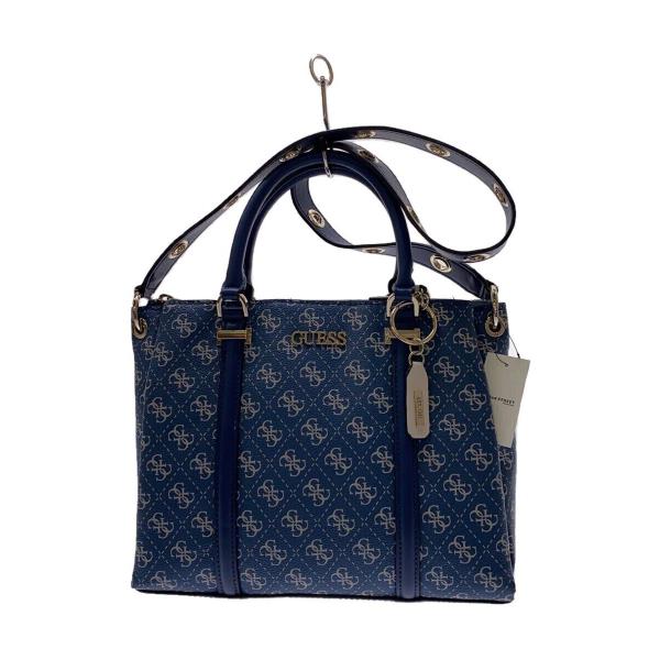 GUESS◆ショルダーバッグ/--/BLU/総柄/SG812406