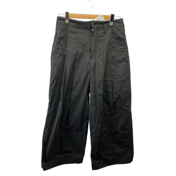 SHINYA KOZUKA◆ボトム/M/コットン/BLK/無地/2503SK01ST1