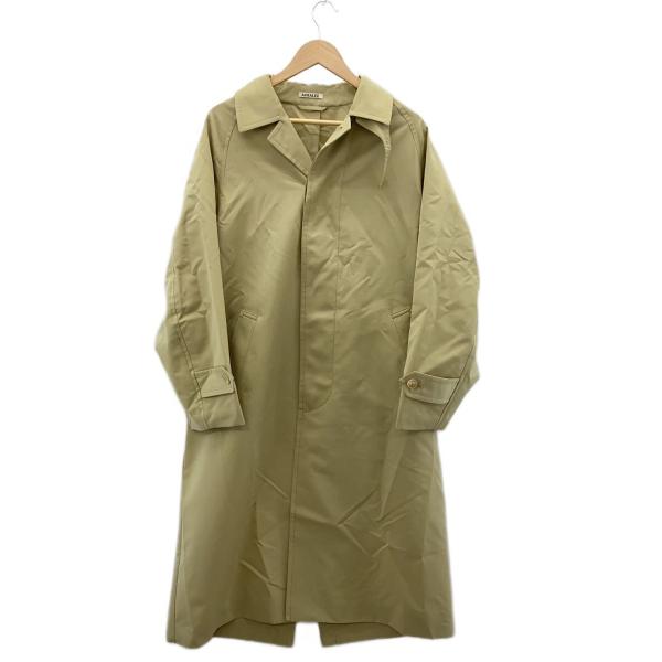 AURALEE◆ステンカラーコート/3/ウール/KHK/無地/A22SC01WC