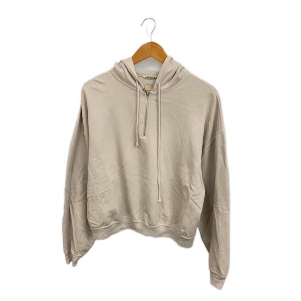AURALEE◆SUPER SOFT SWEAT BIG P/O PARKAパーカー/1/GRY/無...