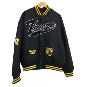 PALACE◆PALACE HANSHIN TIGERS VARSITY JACKET/スタジャン/XL/ウール/BLK