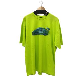 STUSSY◆RACECAR TEE/Tシャツ/XL/コットン/YLW//