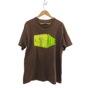 STUSSY◆Tシャツ/L/コットン/BRW//