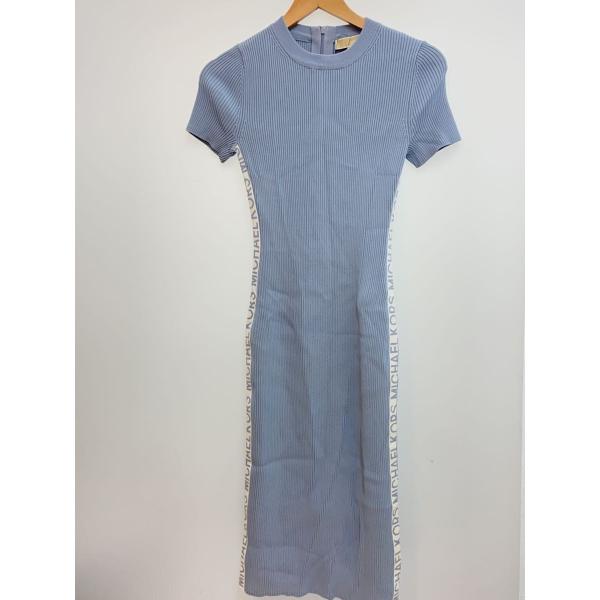 MICHAEL MICHAEL KORS◆半袖ワンピース/--/レーヨン/ブルー/JS381NQ5Z...