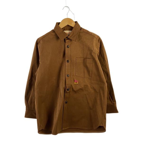 Laid.B◆Pajama shirts/1/ポリエステル/キャメル/無地/23FW-SH01