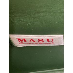 MASU◆バッグ/レザー/グリーン/無地//の詳細画像4