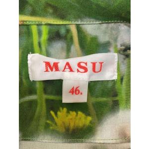 MASU◆半袖シャツ/46/シルク/グリーン/...の詳細画像2