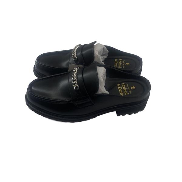 London Shoe Make◆ローファー/M/BLK/PVC/9015