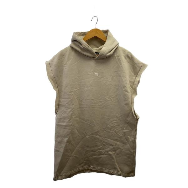 BALENCIAGA◆Sporty B Sleeveless Hoodie/パーカー/XS/グレー/...