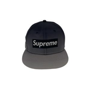 Supreme◆キャップ/7 1/2/ポリエステル/グレー/メンズ/使用感有