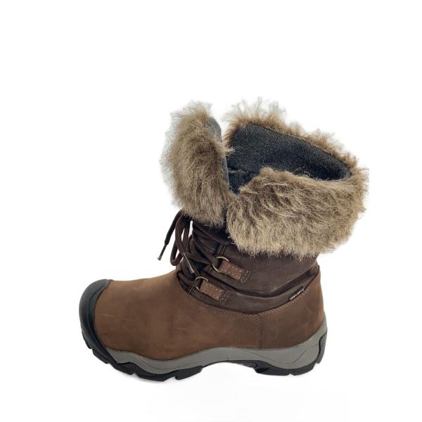 KEEN◆HELENA JAVA/BURNT HENNA/防寒ブーツ/24.5cm/レザー/5202...