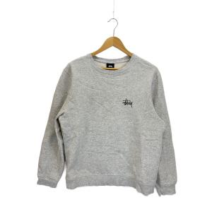 STUSSY◆バックロゴ/スウェット/M/コットン/グレー/プリント/Z3000SAS18