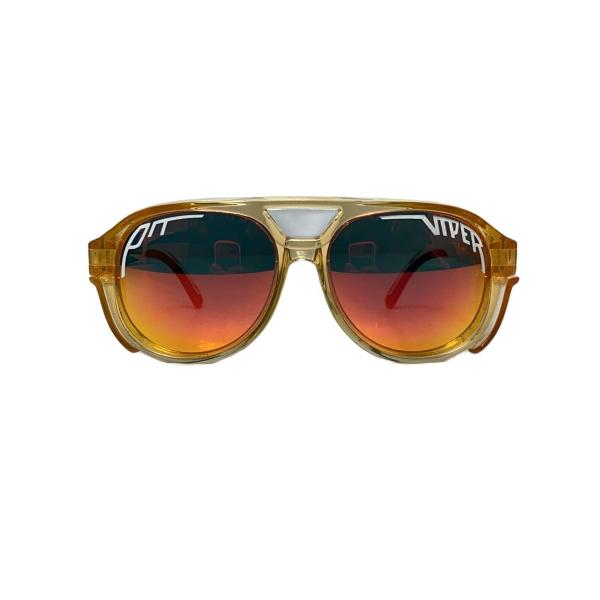 PIT VIPER/サングラス/プラスチック/クリアオレンジ/ピットバイパー