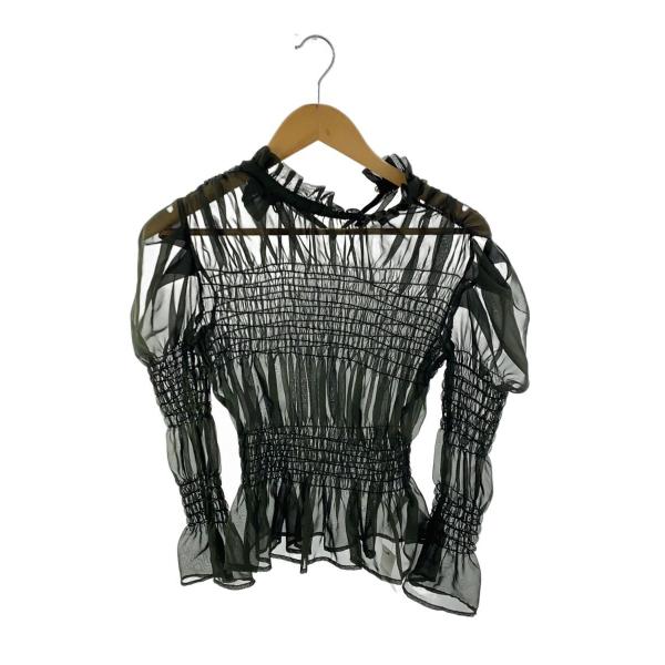 AMERI◆シアートップス/S/ポリエステル/GRN/無地