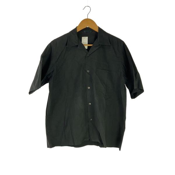 AURALEE◆半袖シャツ/--/コットン/BLK/無地/A7SS02WC