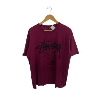 STUSSY◆Tシャツ/L/コットン/PUP/プリント