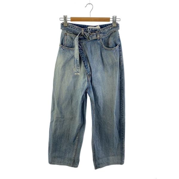 AMERI◆CROSS FRONT PAPA DENIM/ボトム/26/コットン/IDG/無地/01...