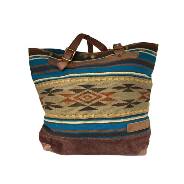 MSPC(master-piece)◆NATIVE柄TOTE/トートバッグ/--/マルチカラー/総柄