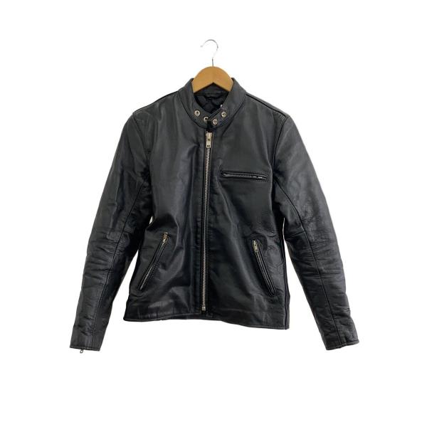 FREEDOM◆シングルライダースジャケット/38/レザー/水牛革