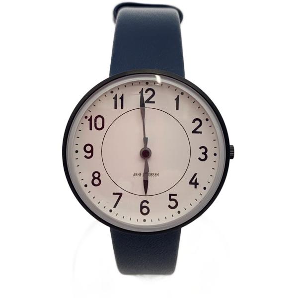 ARNE JACOBSEN/STATION 34mm クォーツ/ホワイト/ネイビー/53411-06...
