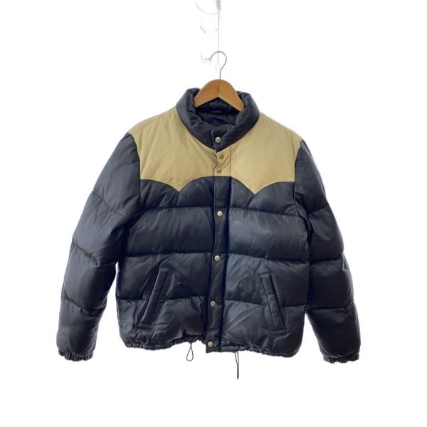 FREEDOM◆ダウンジャケット/40/羊革/BLK