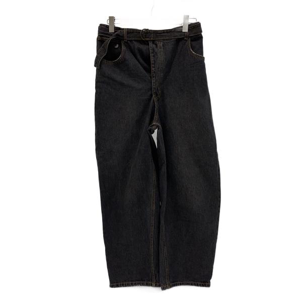 AMERI◆ボトム/25/コットン/BLK/無地/01110831020