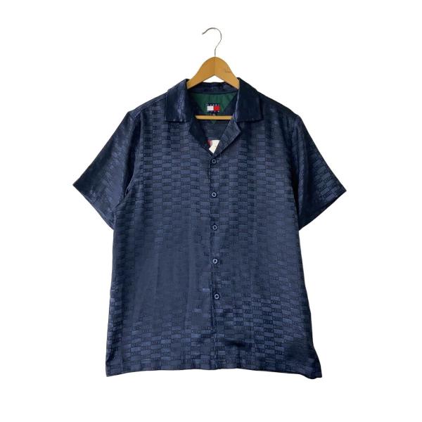 TOMMY HILFIGER◆×KITH半袖シャツ/S/ポリエステル/NVY/総柄//