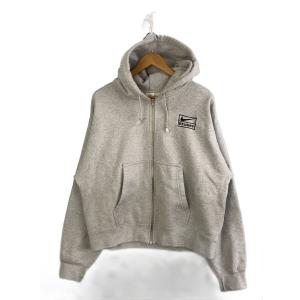 NIKE◆×STUSSY/ジップパーカー/S/コットン/GRY/FJ9181-050
