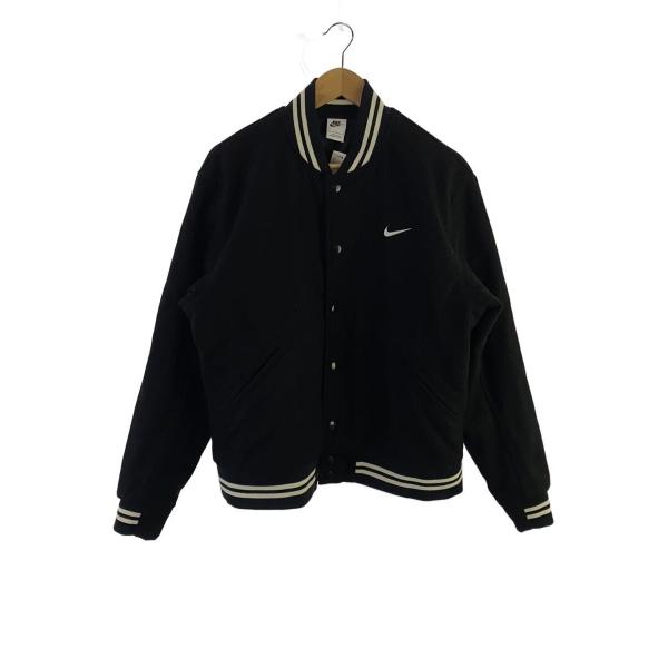 NIKE◆スタジャン/L/ウール/BLK/HQ3277-010