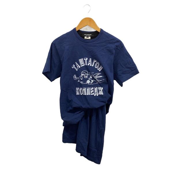 JUNYA WATANABE COMME des GARCONS◆半袖ワンピース/S/コットン/NV...