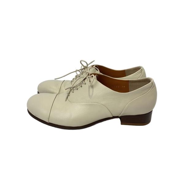 chausser◆キャップトゥレースアップシューズ/24cm/WHT/C-2175