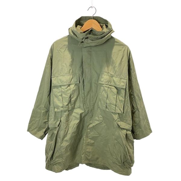 AURALEE◆RIPSTOP PULLOVER HOODIE/ミリタリージャケット/1/コットン/...