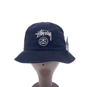 STUSSY◆ハット/S/コットン/BLK/メンズ