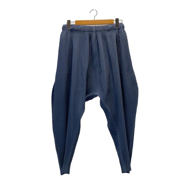 HOMME PLISSE ISSEY MIYAKE◆サルエルパンツ/2/ポリエステル/BLU/HP0...