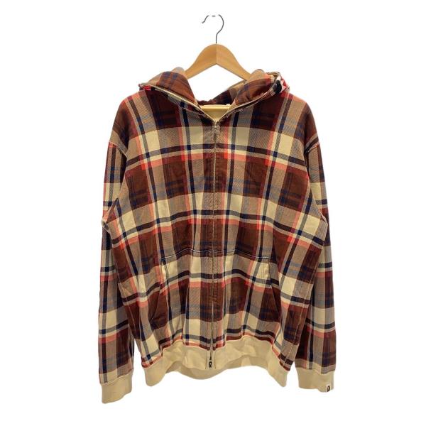 A BATHING APE◆シャークパーカー/NFS/ラブジェネレーションチェックジップパーカー/L...