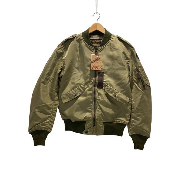 HOUSTON◆L-2 FLIGHT JACKET/40/ナイロン/KHK/5L-2X