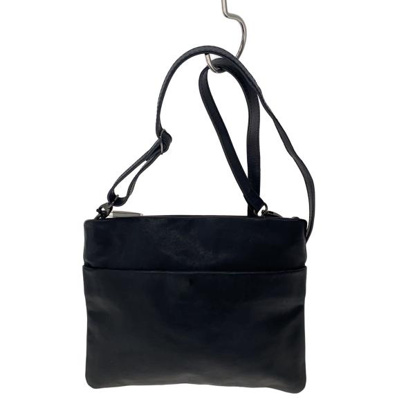 MORAL CODE◆ショルダーバッグ/レザー/BLK