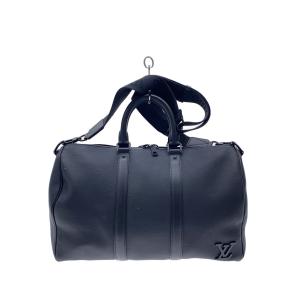 LOUIS VUITTON◆ボストンバッグ/レザー/BLK/M57088