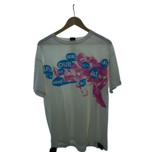 STUSSY◆Tシャツ/L/コットン/WHT/プリント//
