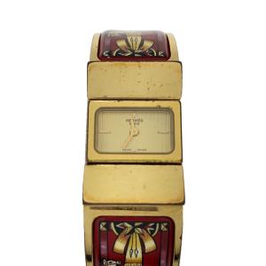 【稼働】HERMES L01.201 ロケ 七宝焼き バングルウォッチ 時計 HERMES（エルメス） ロケ バングル ウォッチ LO1.201 七宝焼き