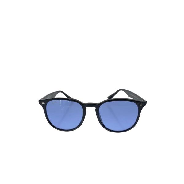 Ray-Ban◆サングラス/ウェリントン/BLK/BLU/メンズ/RB4259-F//